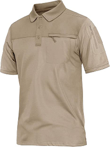 Kortärmad pikétröja utomhus Quick Dry Military Tactical Shirt Pullover#S568