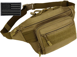 Tactical Fanny Pack MOLLE Army Lumbar Gear Pouch (Plåster ingår) #W1252