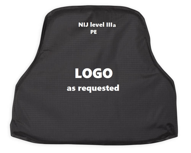 Nivå IIIA mjuk platta (PE) Fram + Ryggskydd